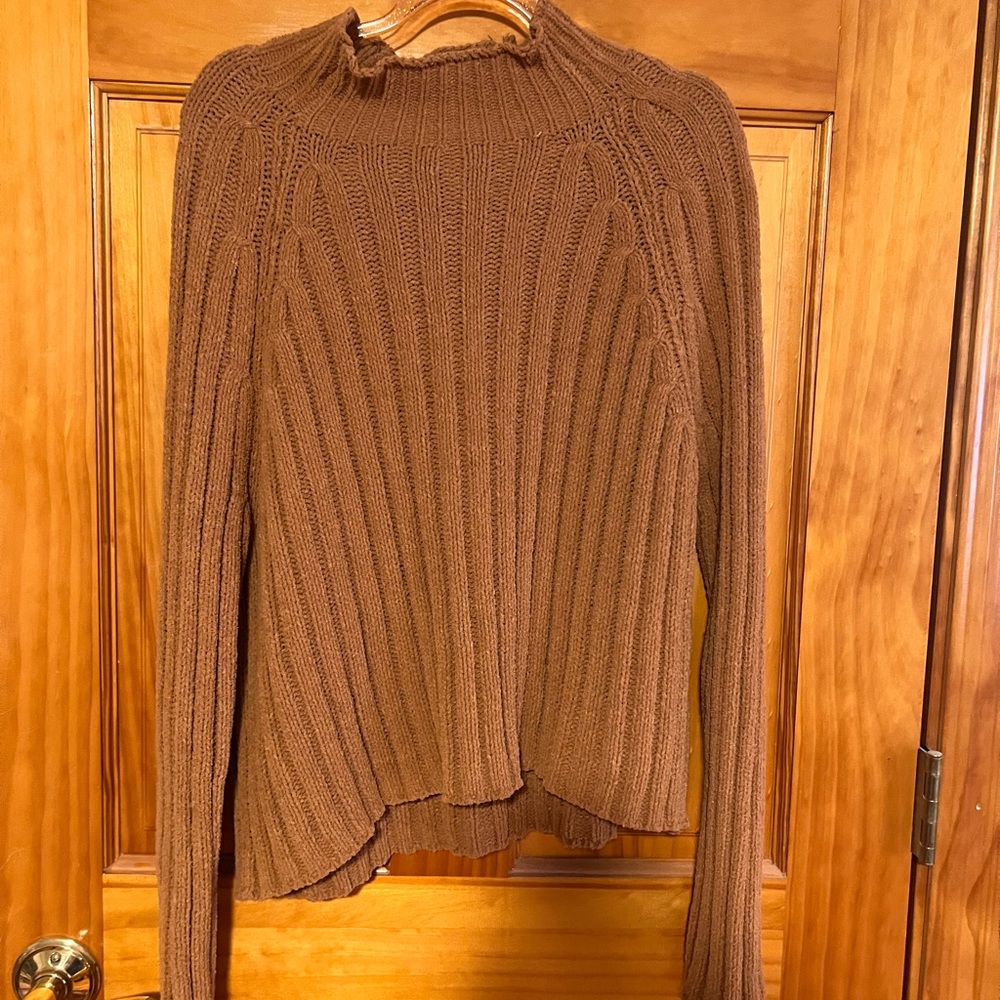 American Eagle Outfitters Brown Cowl Neck Sweater